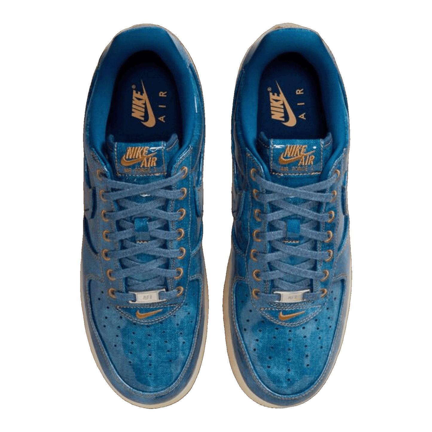 Nike Air Force 1 Low Patent Denim Oben IM5757-400