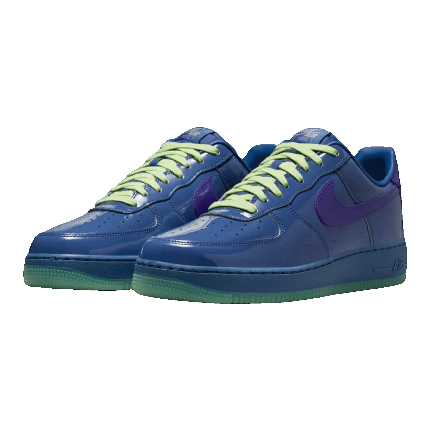 Nike Air Force 1 Low Patent Leather Mystic Navy Grape Ice Side IO4489-400