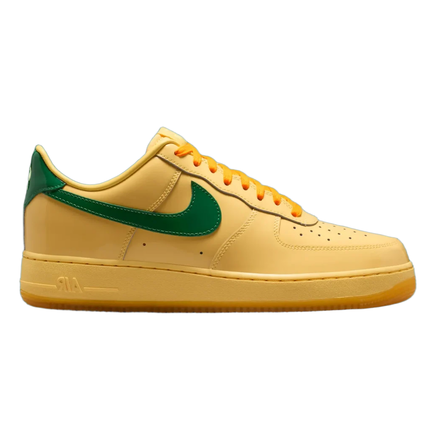 Nike Air Force 1 Low Patent Leather Topaz Gold Pine Green IO4489-700