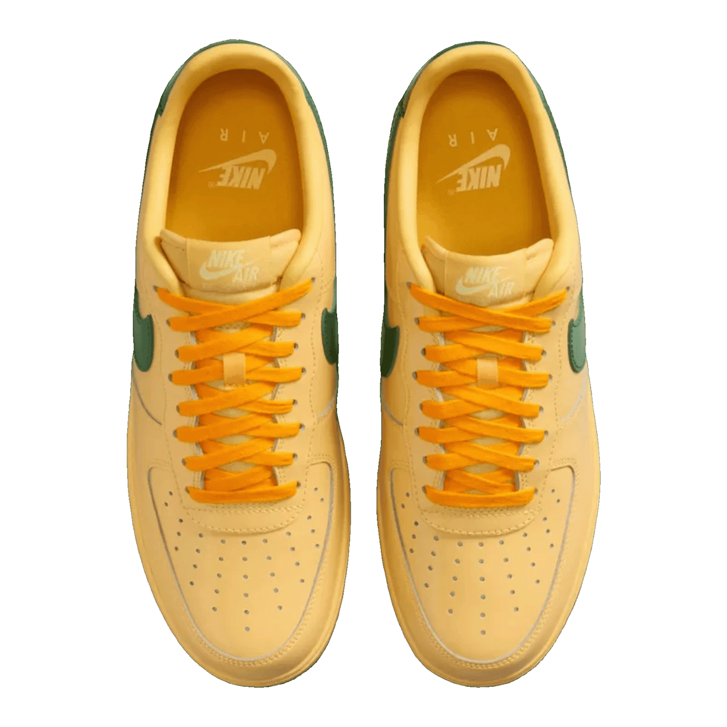 Nike Air Force 1 Low Patent Leather Topaz Gold Pine Green Oben IO4489-700