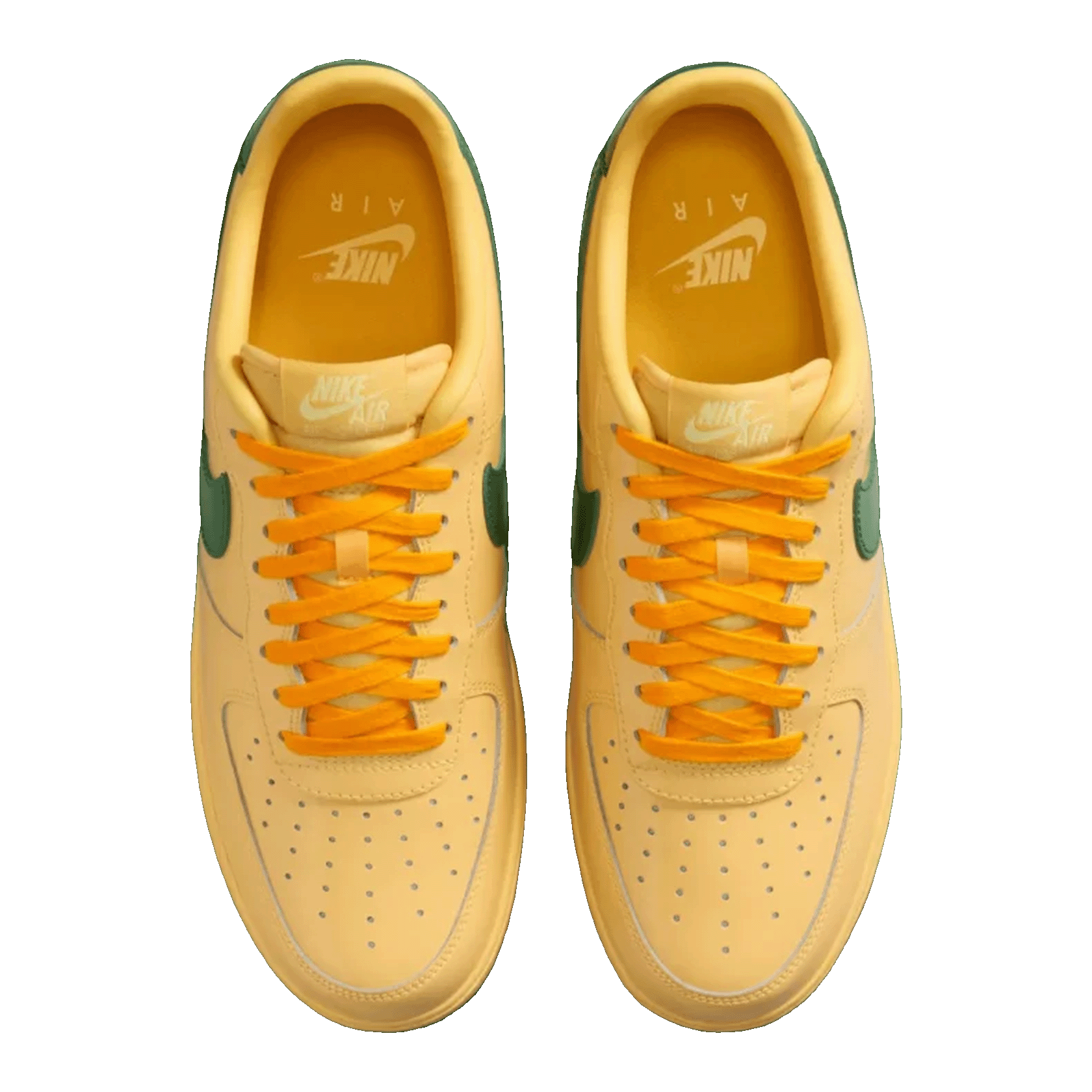 Nike Air Force 1 Low Patent Leather Topaz Gold Pine Green Oben IO4489-700
