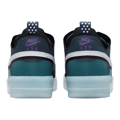 Nike Air Force 1 Low React Midnight Navy Teal Back