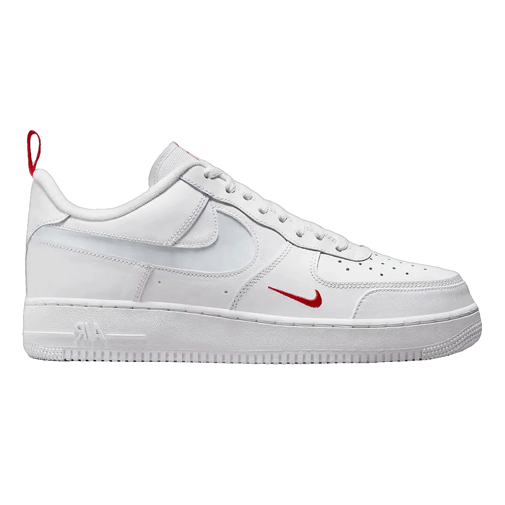 Nike Air Force 1 Low Reflective Swoosh White University Red
