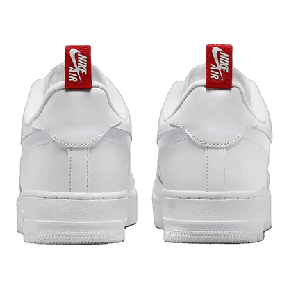 Nike Air Force 1 Low Reflective Swoosh White University Red Back