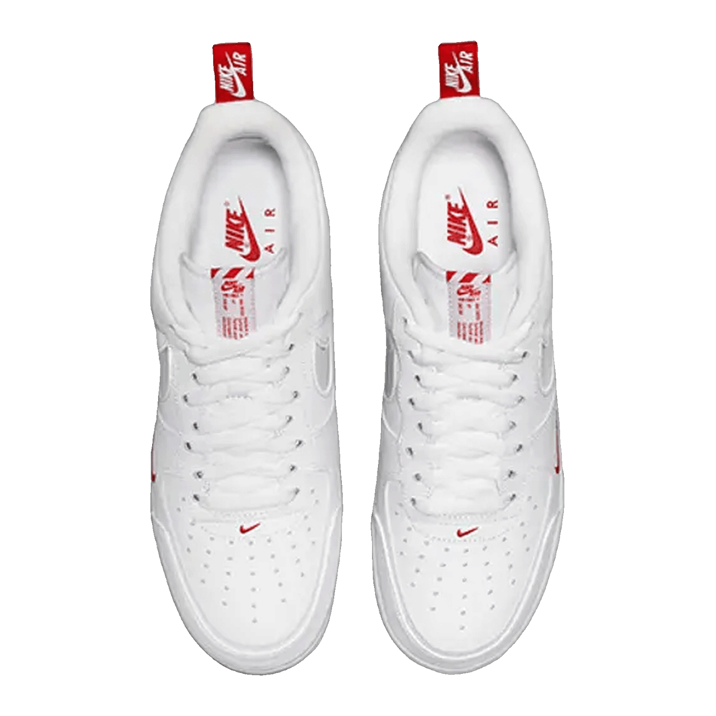Nike Air Force 1 Low Reflective Swoosh White University Red Oben
