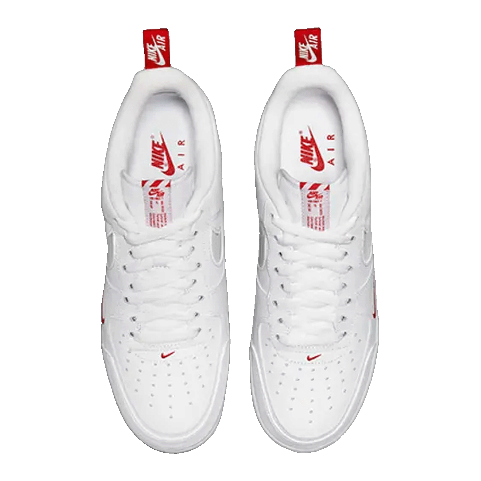 Nike Air Force 1 Low Reflective Swoosh White University Red Oben