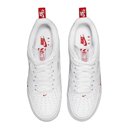 Nike Air Force 1 Low Reflective Swoosh White University Red Oben