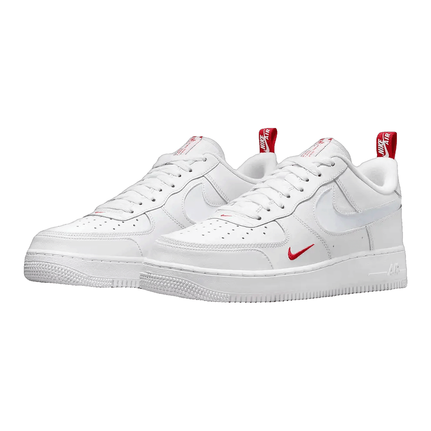 Nike Air Force 1 Low Reflective Swoosh White University Red Side