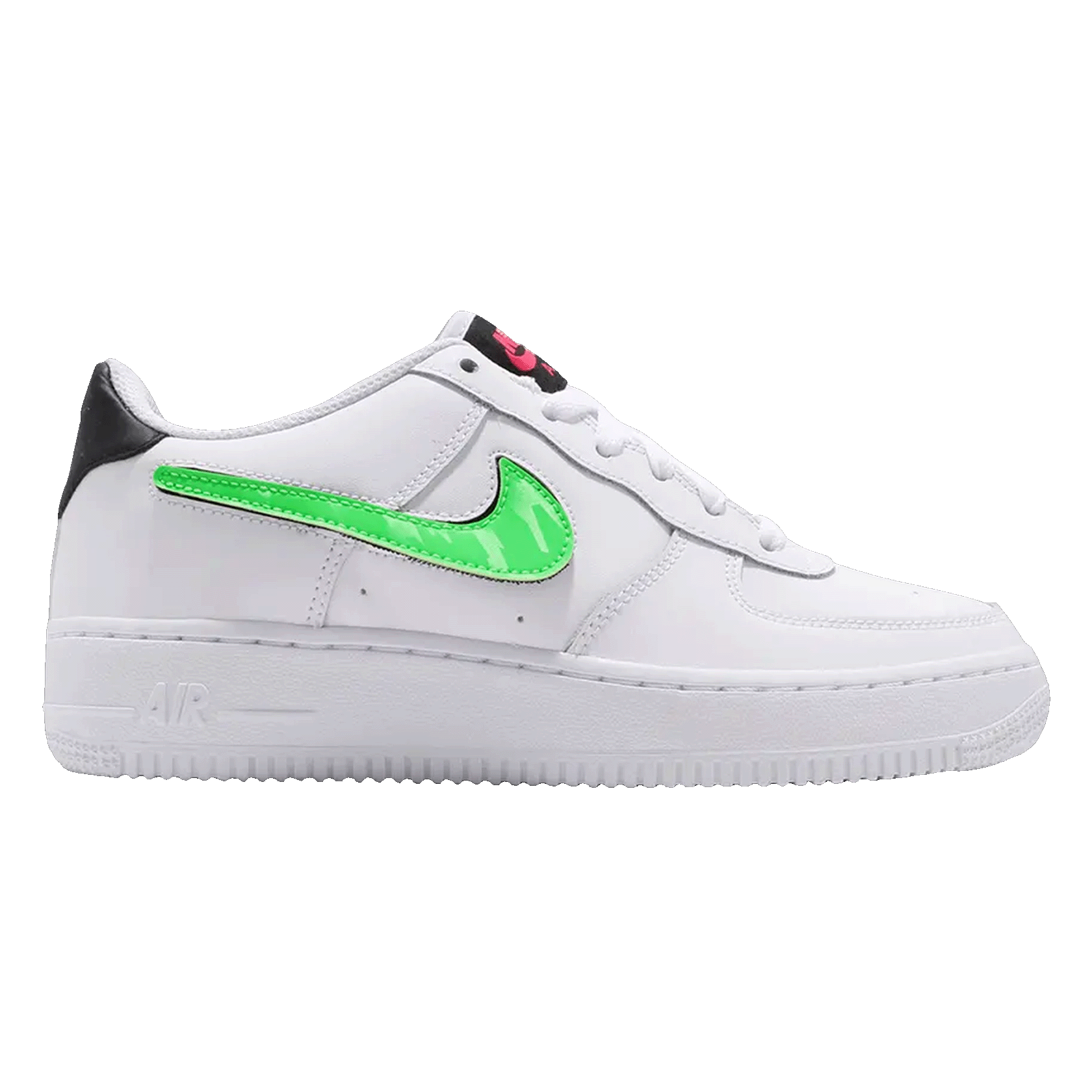 Nike Air Force 1 Low Removable Swoosh White Green Strike (GS)