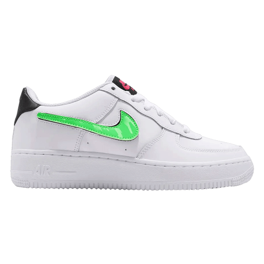 Nike Air Force 1 Low Removable Swoosh White Green Strike (GS)
