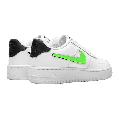 Nike Air Force 1 Low Removable Swoosh White Green Strike (GS) Back