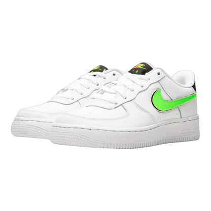 Nike Air Force 1 Low Removable Swoosh White Green Strike (GS) Side
