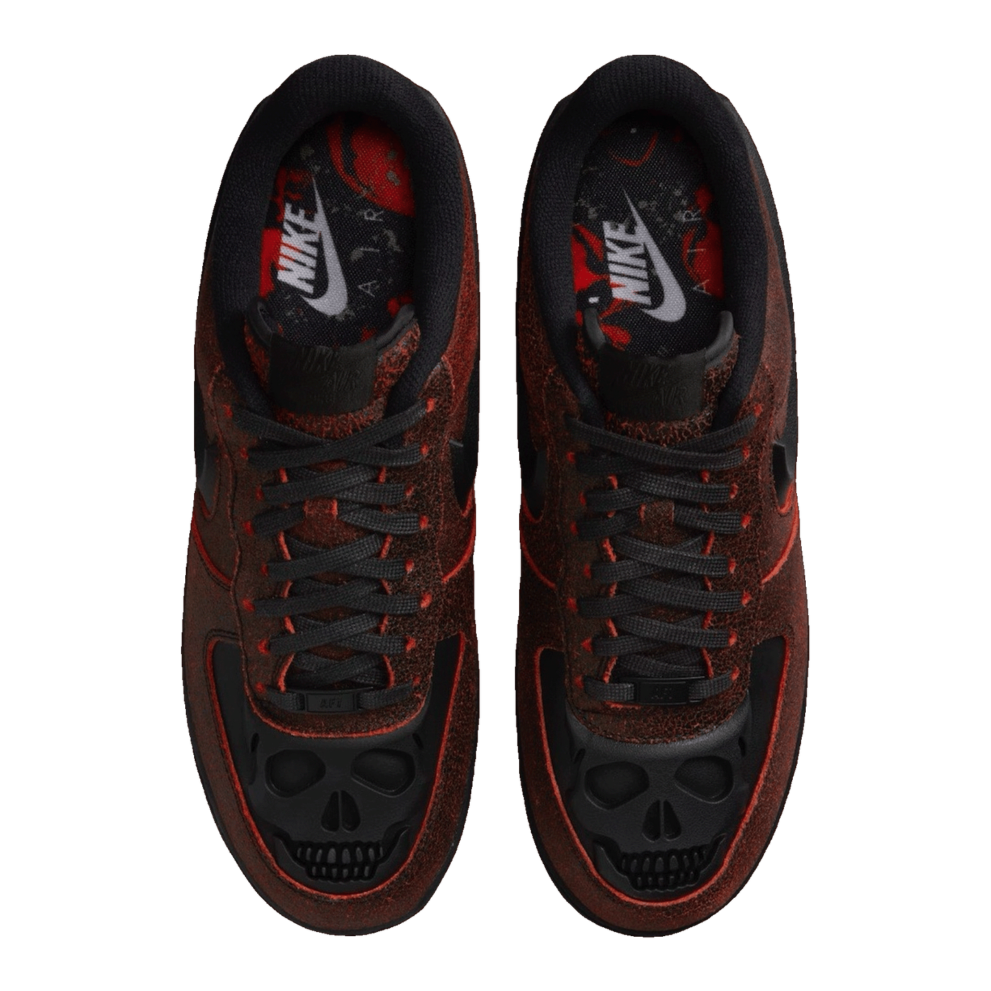 Nike Air Force 1 Low Retro QS Halloween Skull Oben