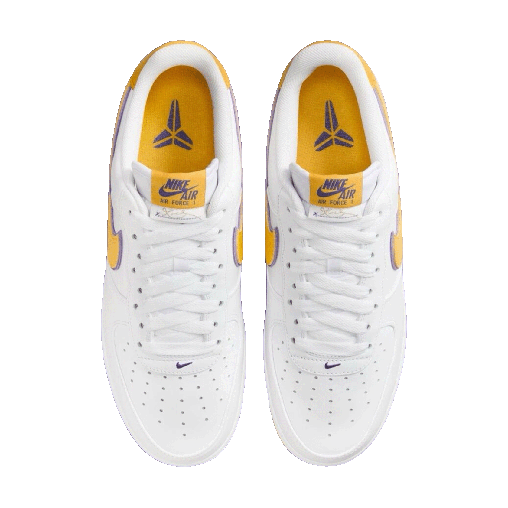 Nike Air Force 1 Low Retro QS Kobe Bryant Lakers Home Oben