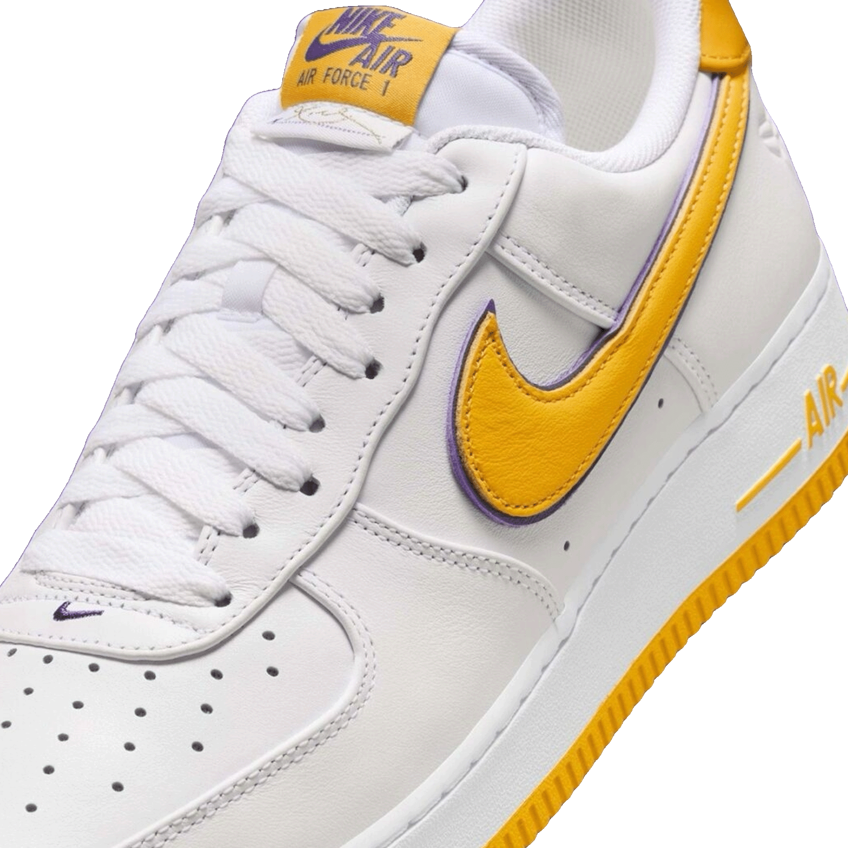 Nike Air Force 1 Low Retro QS Kobe Bryant Lakers Home Tongue
