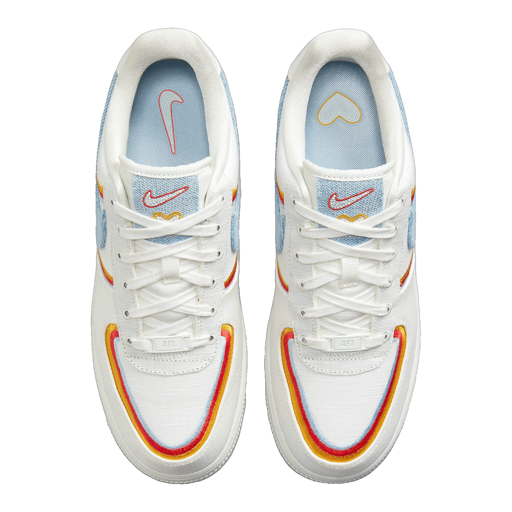 Nike Air Force 1 Low Sail Denim Swoosh (W) Oben
