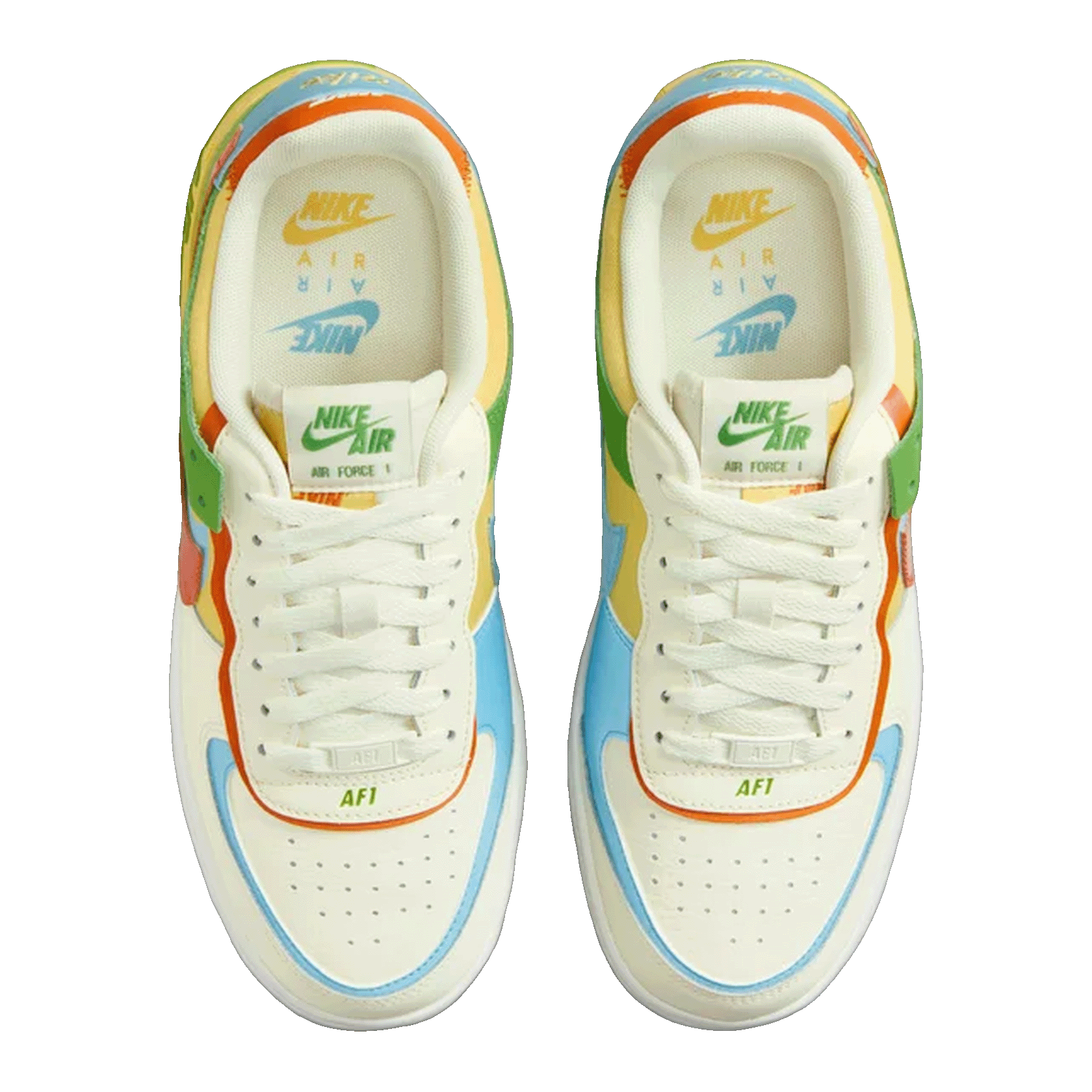 Nike Air Force 1 Low Shadow Coconut Milk Saturn Gold Oben