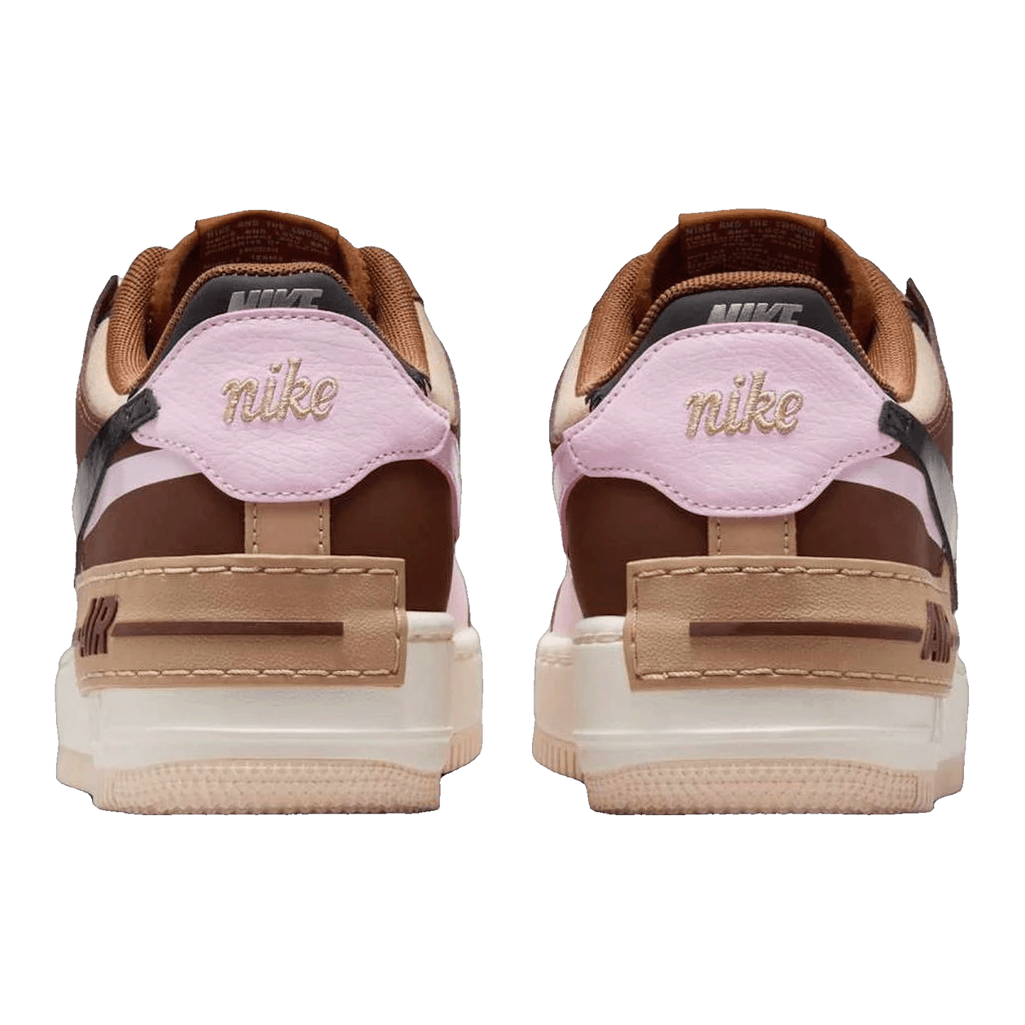 Nike Air Force 1 Low Shadow Light British Tan Pink Foam (W) Back