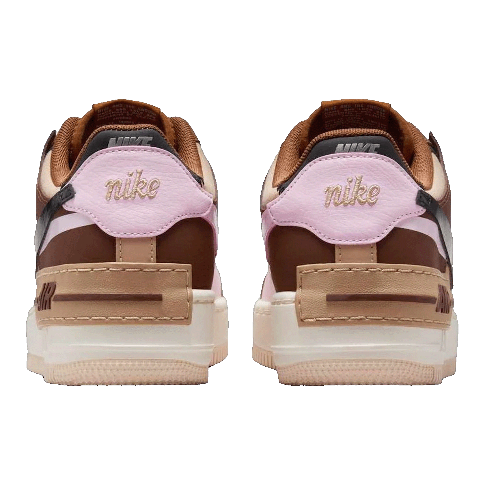 Nike Air Force 1 Low Shadow Light British Tan Pink Foam (W) Back