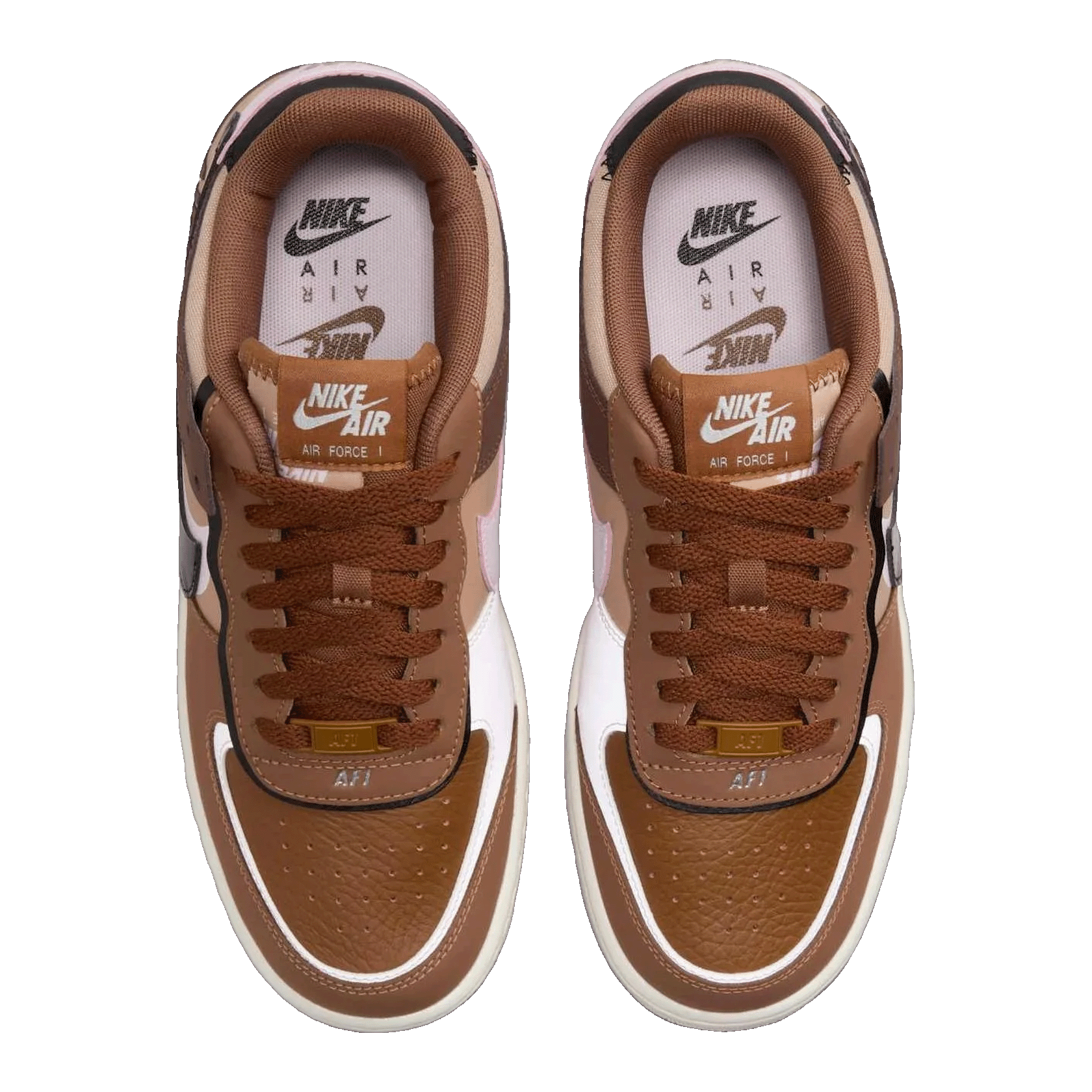 Nike Air Force 1 Low Shadow Light British Tan Pink Foam (W) Oben