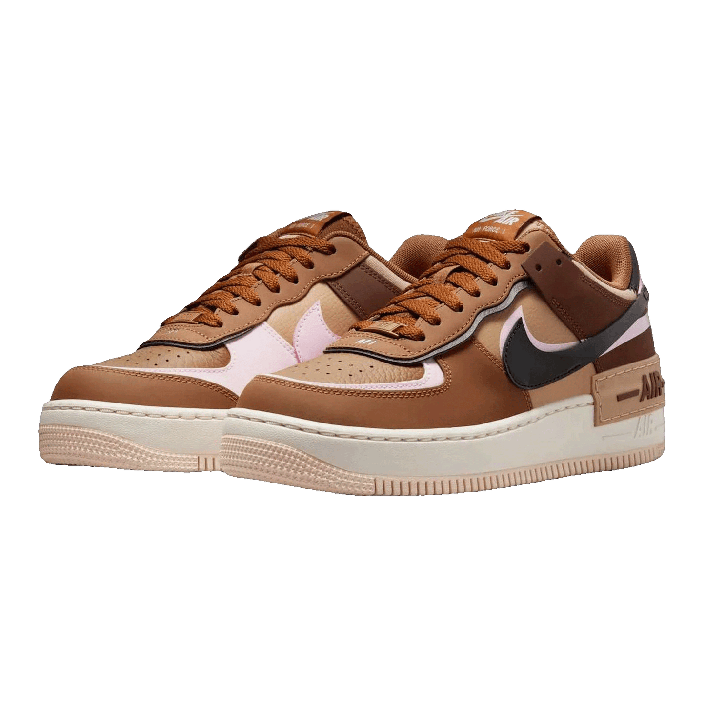 Nike Air Force 1 Low Shadow Light British Tan Pink Foam (W) Side
