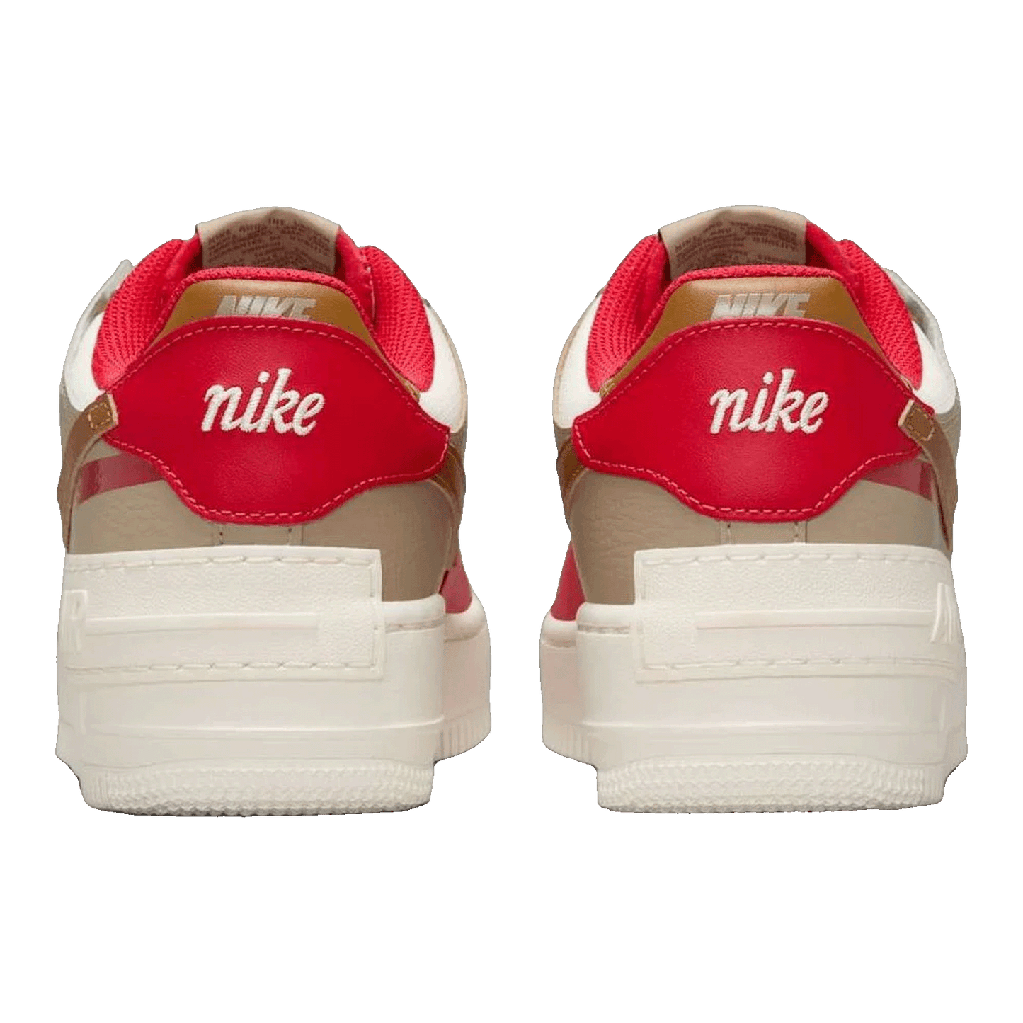 Nike Air Force 1 Low Shadow Phantom Fire Red Khaki (W) Back