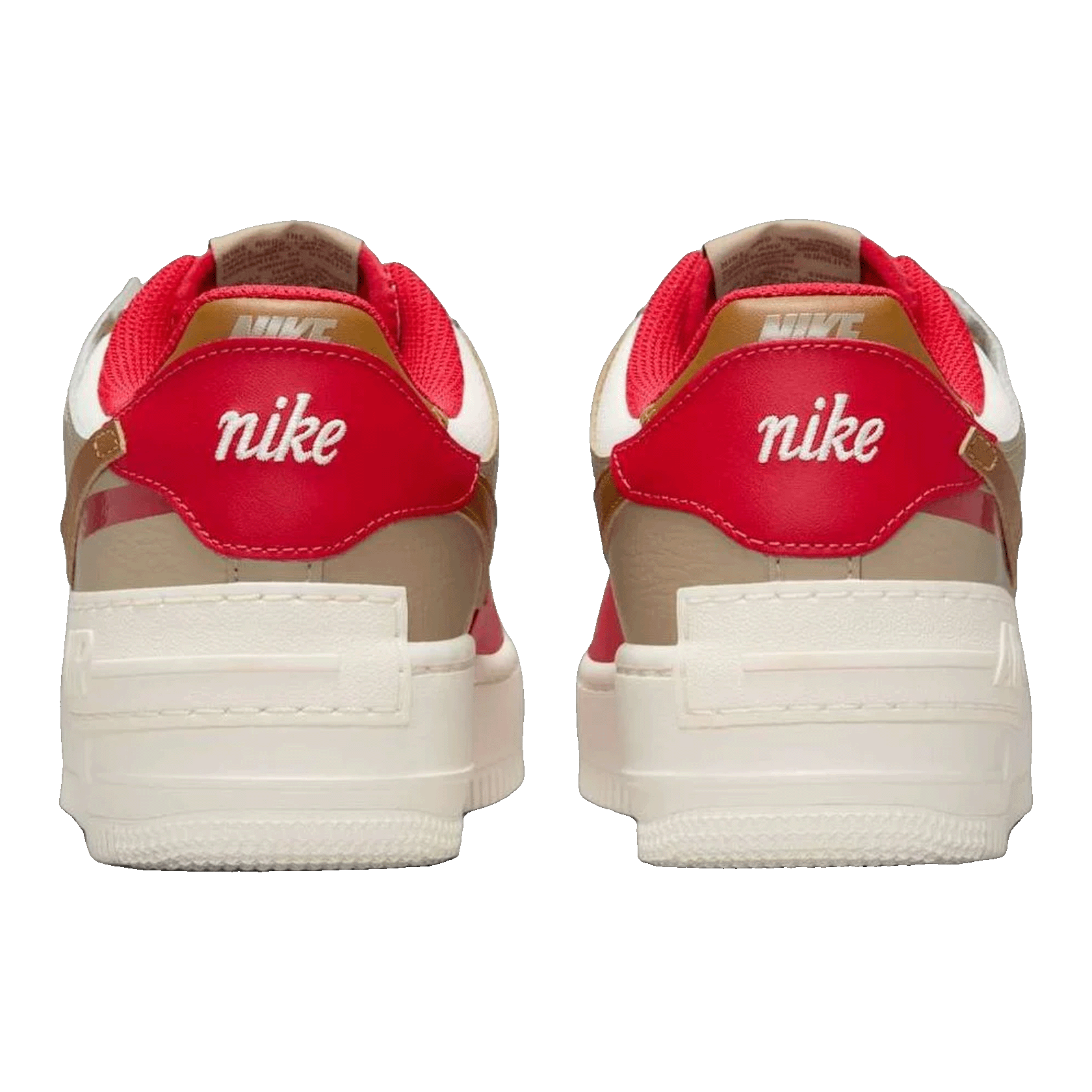 Nike Air Force 1 Low Shadow Phantom Fire Red Khaki (W) Back