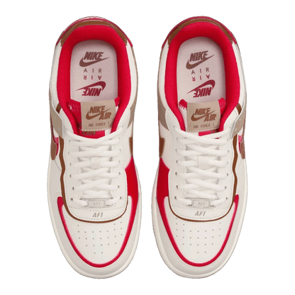 Nike Air Force 1 Low Shadow Phantom Fire Red Khaki (W) Oben