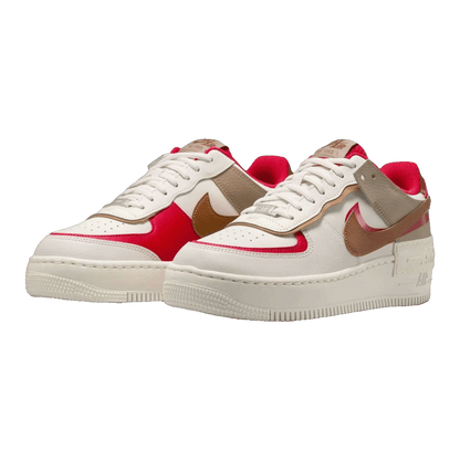 Nike Air Force 1 Low Shadow Phantom Fire Red Khaki (W) Side