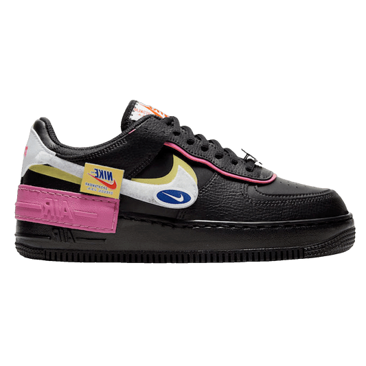 Nike Air Force 1 Low Shadow Removable Patches Black Pink (W)