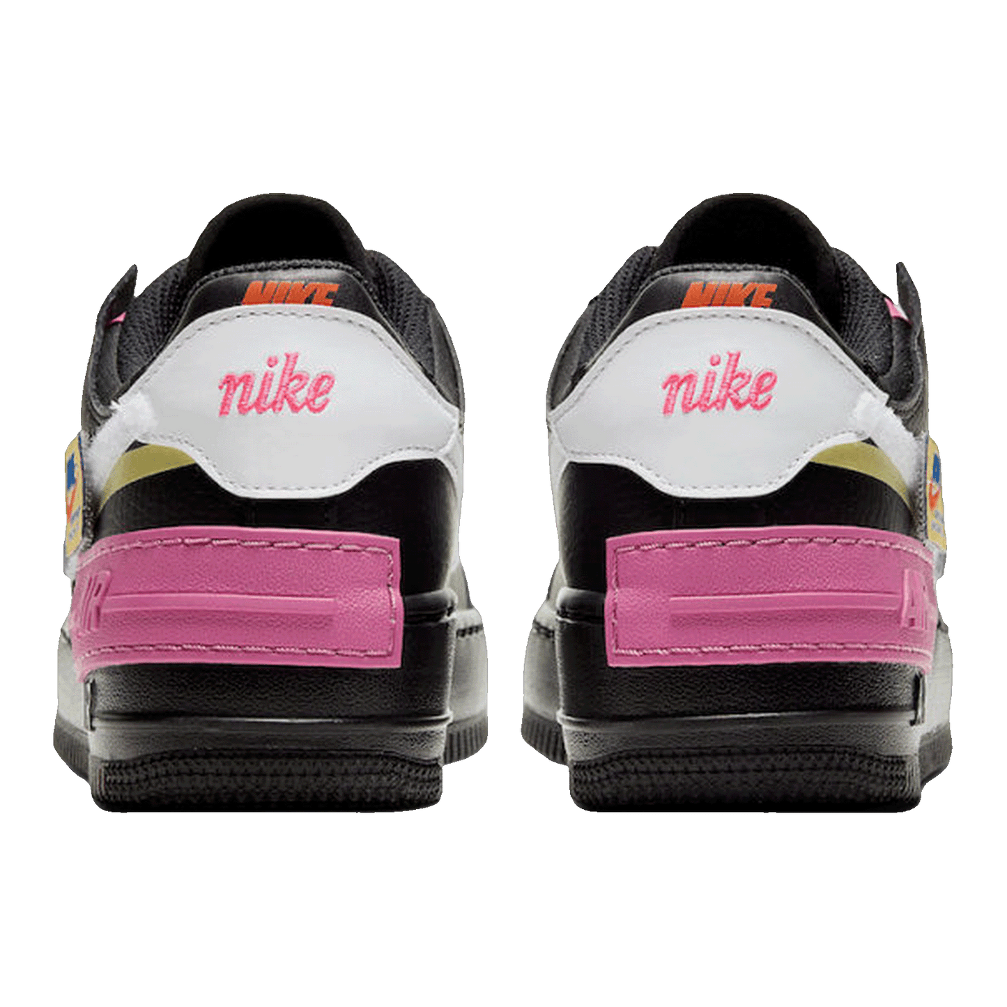 Nike Air Force 1 Low Shadow Removable Patches Black Pink (W) Back