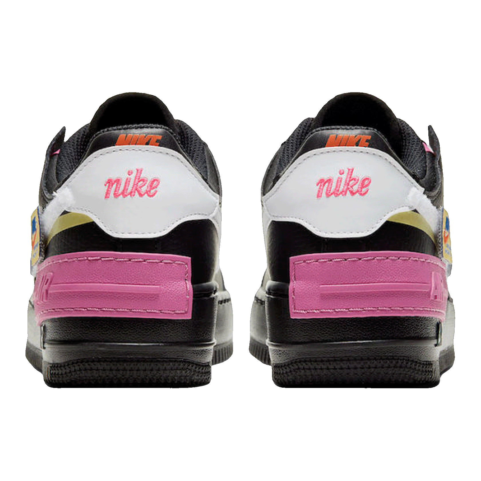 Nike Air Force 1 Low Shadow Removable Patches Black Pink (W) Back