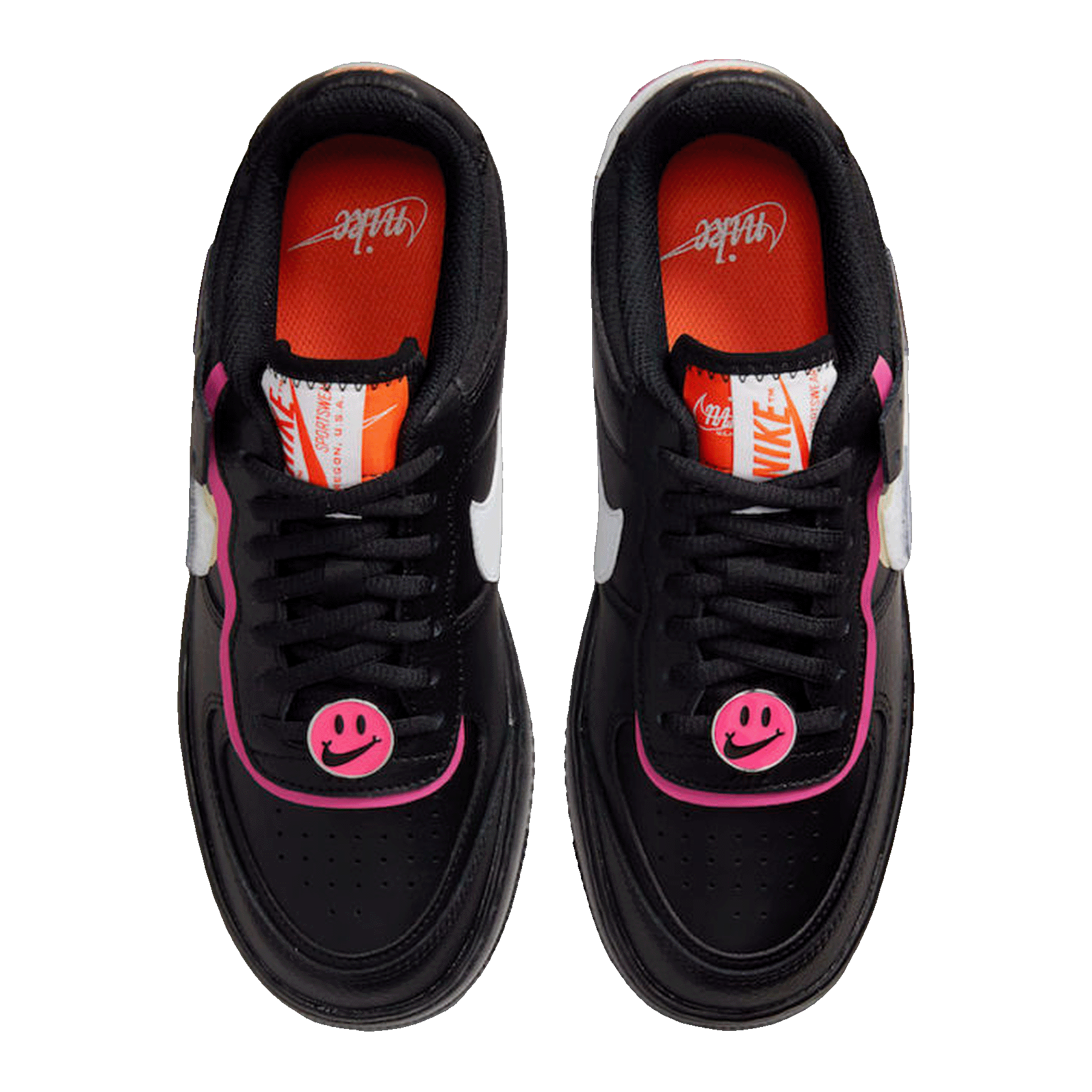 Nike Air Force 1 Low Shadow Removable Patches Black Pink (W) Oben