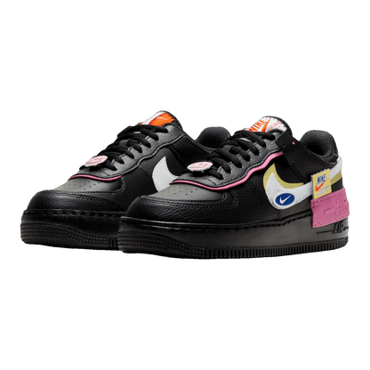 Nike Air Force 1 Low Shadow Removable Patches Black Pink (W) Side