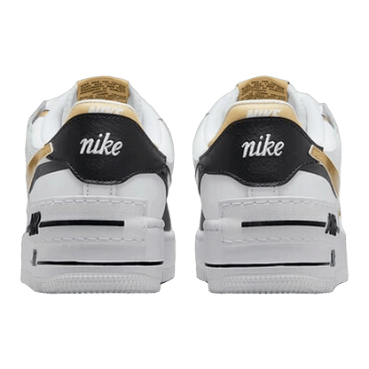 Nike Air Force 1 Low Shadow White Black Metallic Gold (W) Back