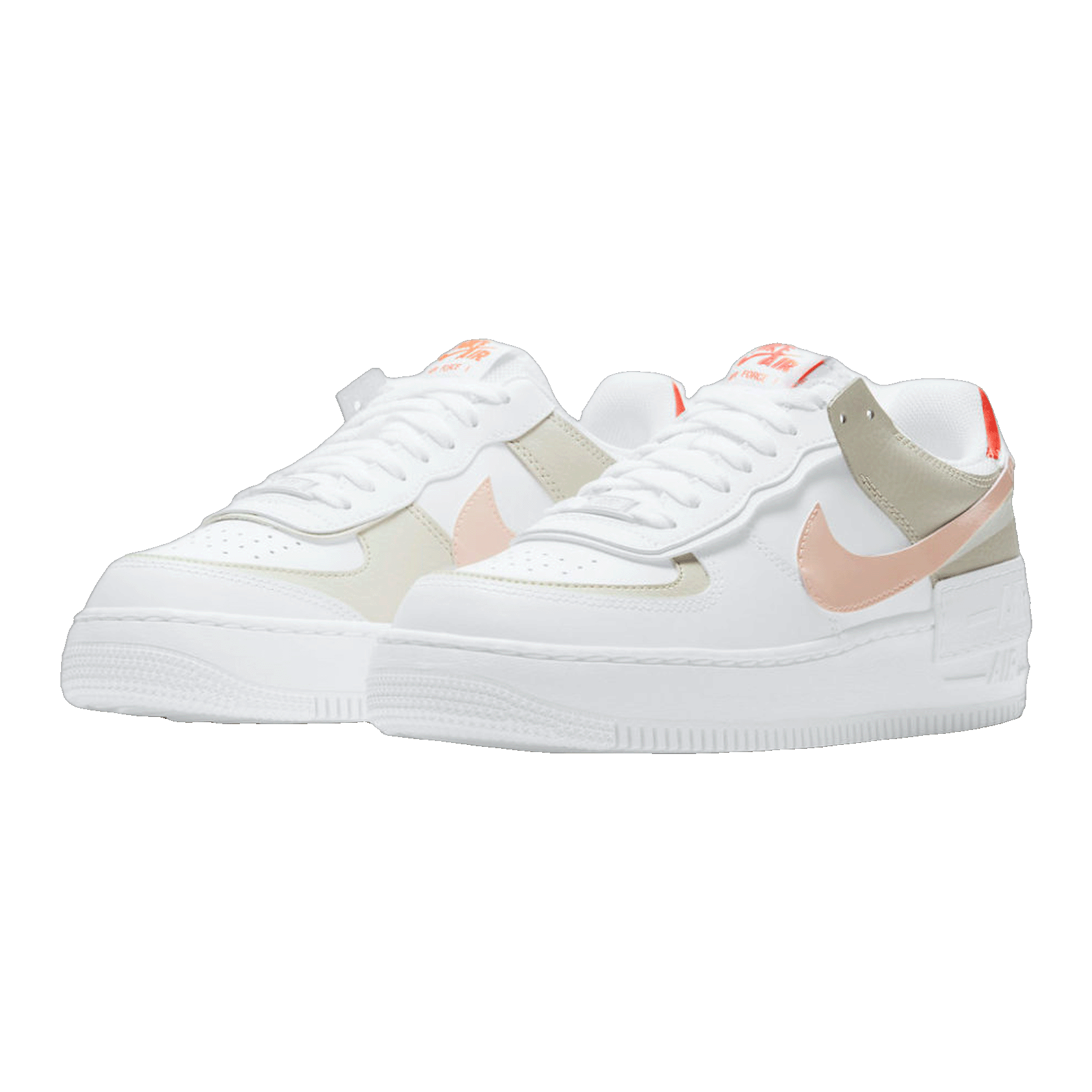 Nike Air Force 1 Low Shadow White Bright Mango (W) Side
