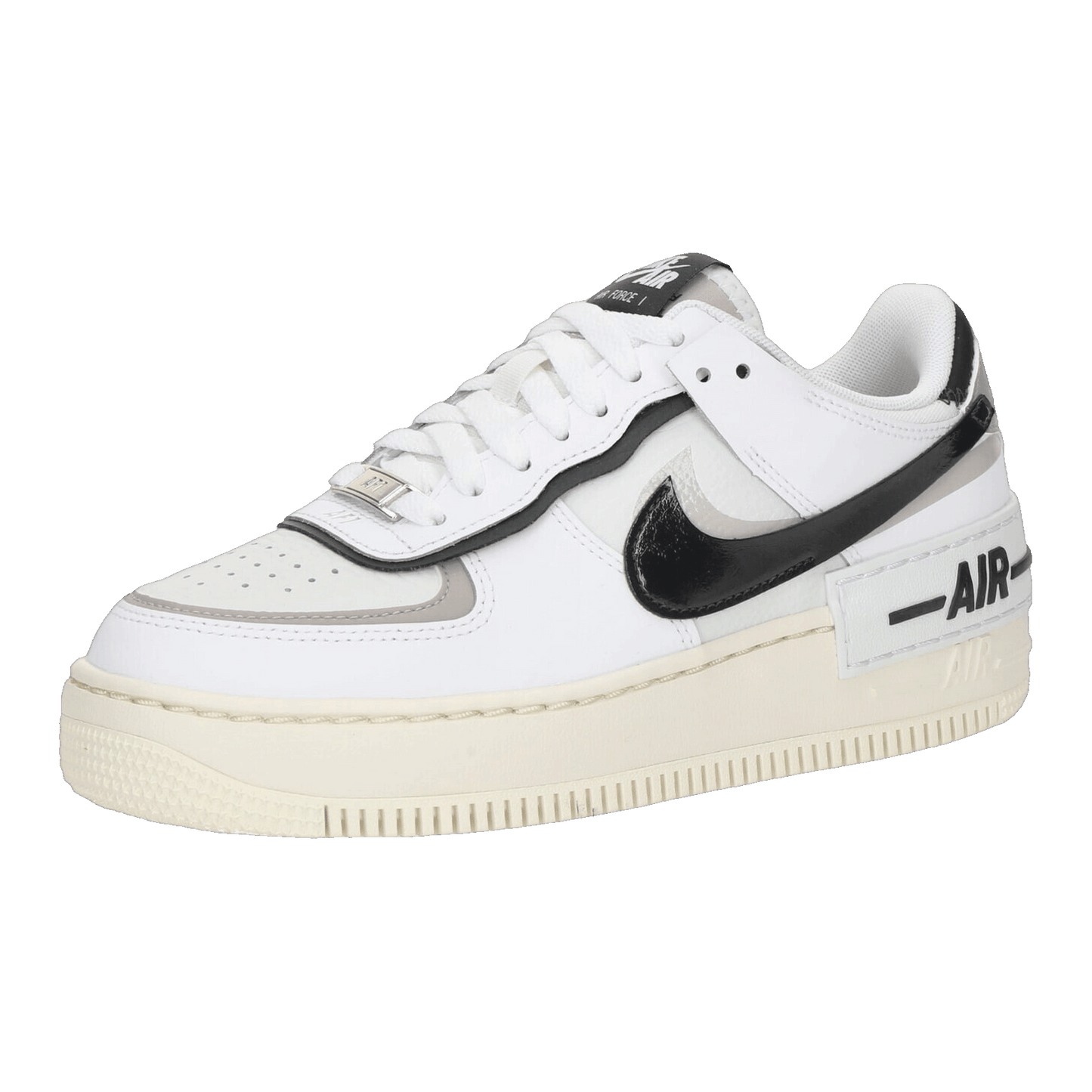 Nike Air Force 1 Low Shadow White College Grey Platinum Tint Off Noir (W) Side