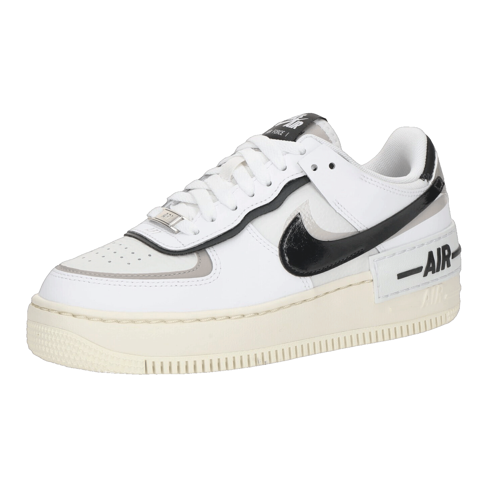 Nike Air Force 1 Low Shadow White College Grey Platinum Tint Off Noir (W) Side
