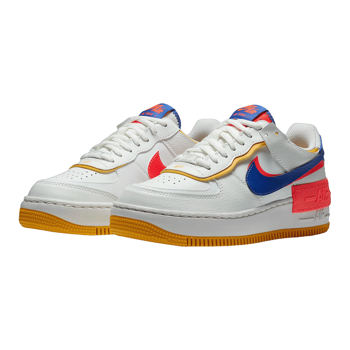 Nike Air Force 1 Low Shadow White Flash Crimson Astronomy Blue (W) Side