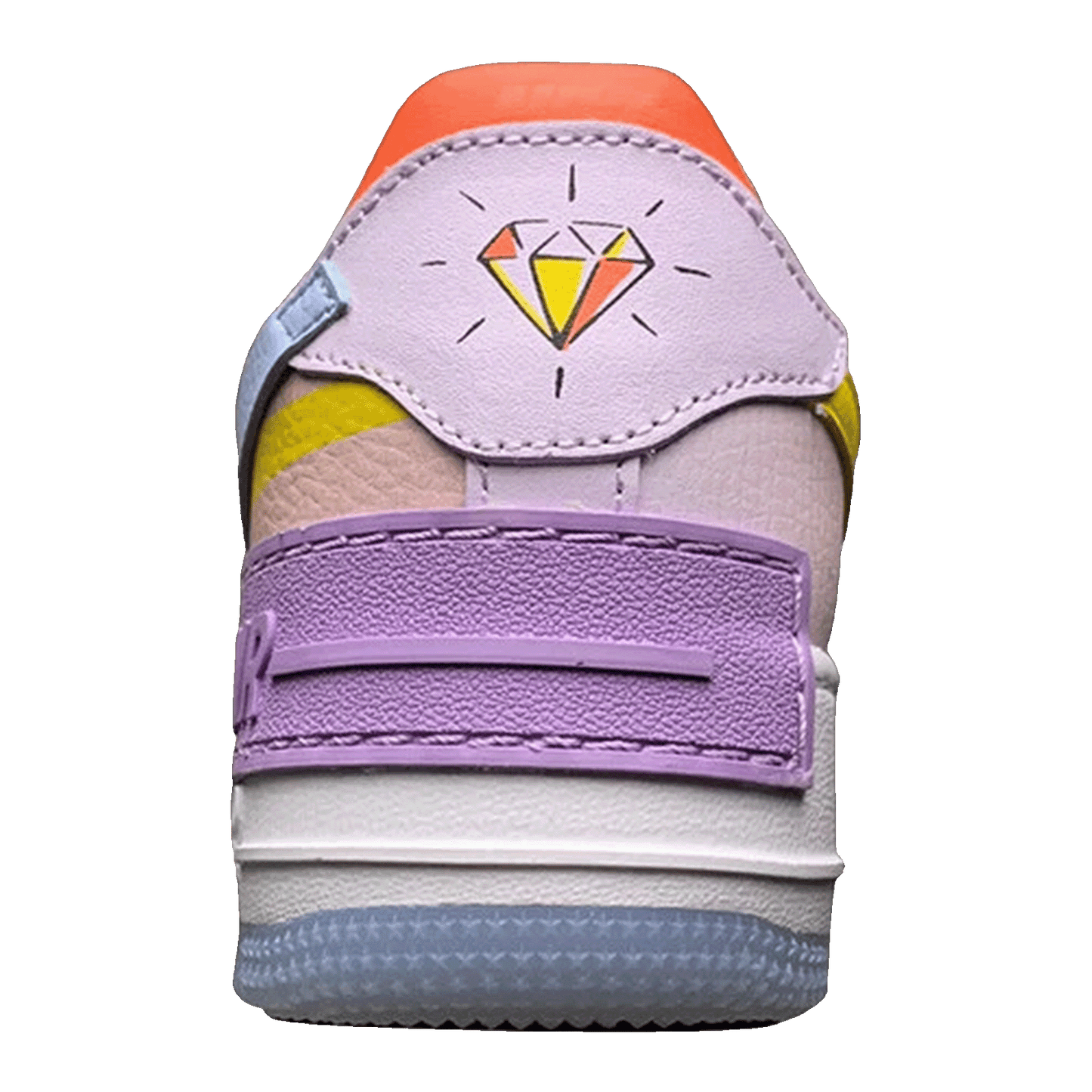 Nike Air Force 1 Low Shadow White Hydrogen Blue Purple (W) Back