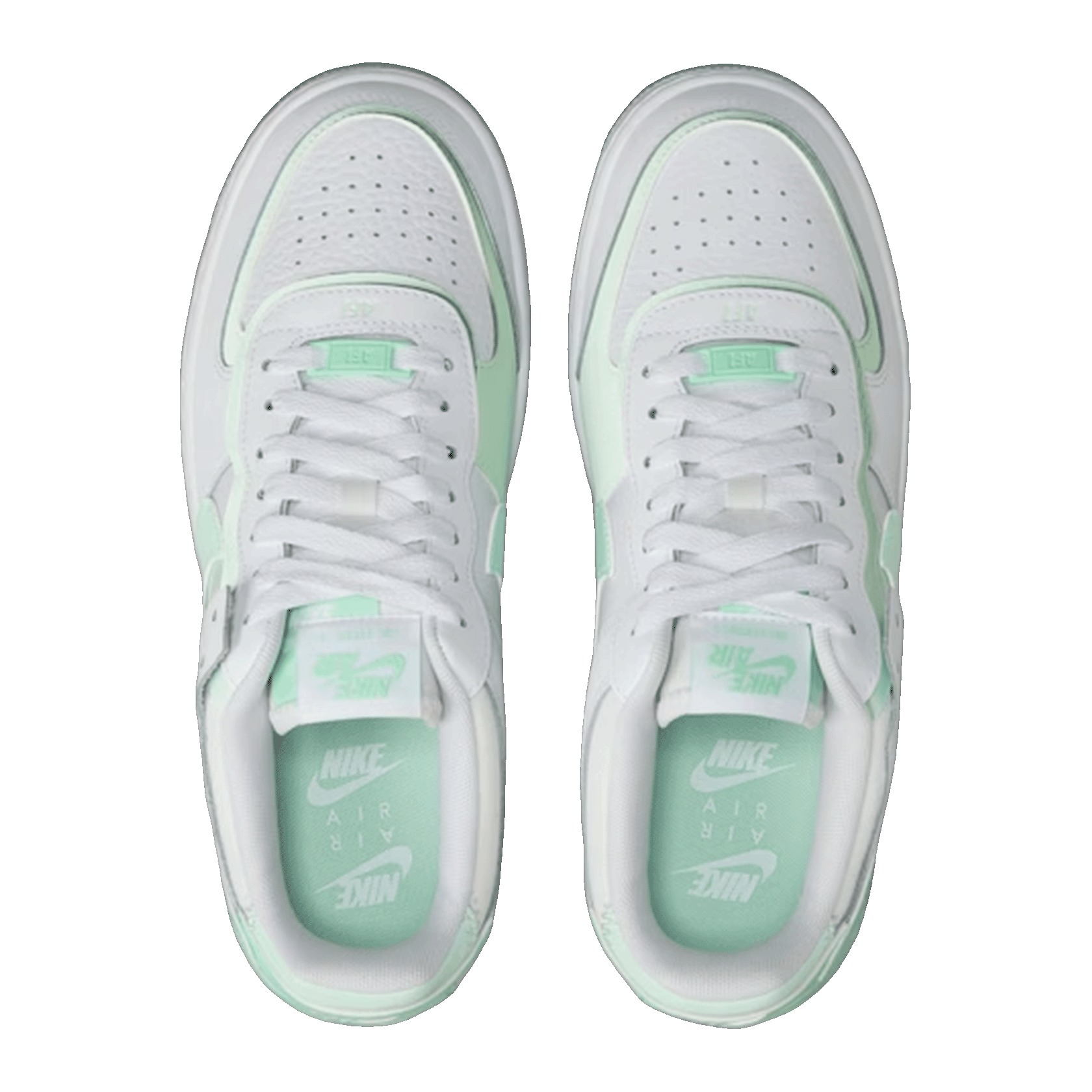 Nike Air Force 1 Low Shadow White Mint Foam (W) Oben