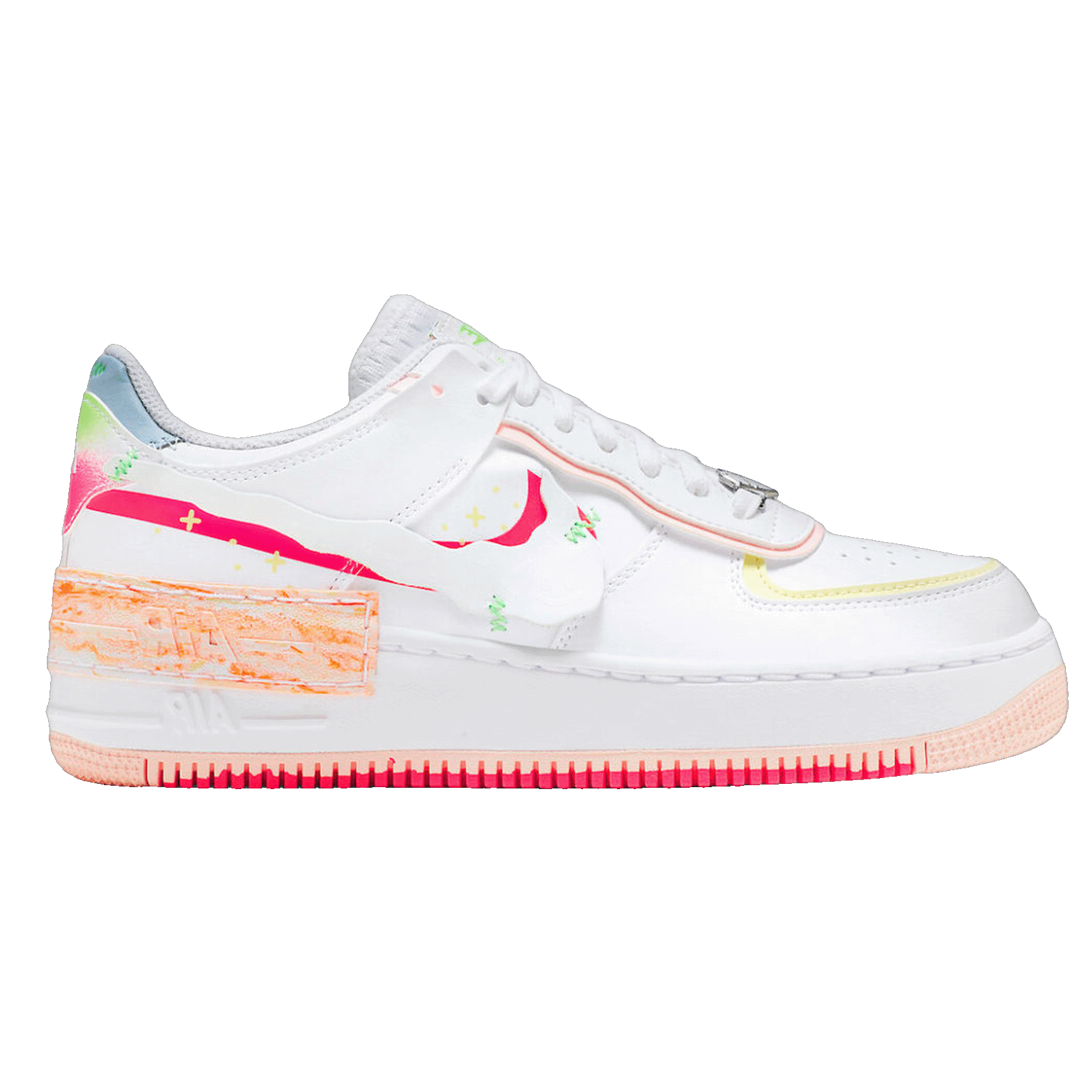 Nike Air Force 1 Low Shadow White Pink Orange (W)