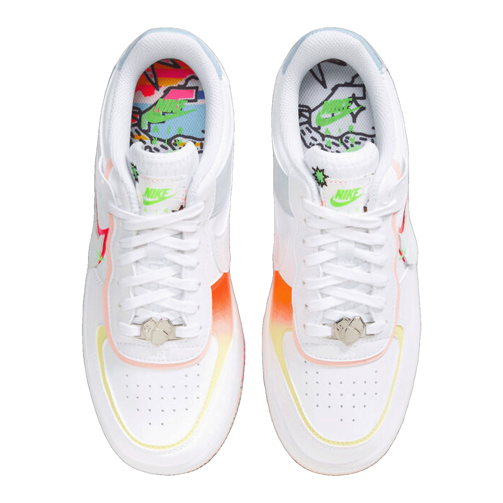 Nike Air Force 1 Low Shadow White Pink Orange (W) Oben