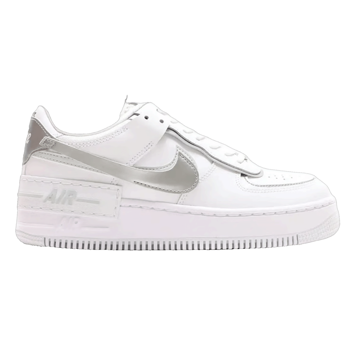 Nike Air Force 1 Low Shadow White Pure Platinum Metallic Silver (W)