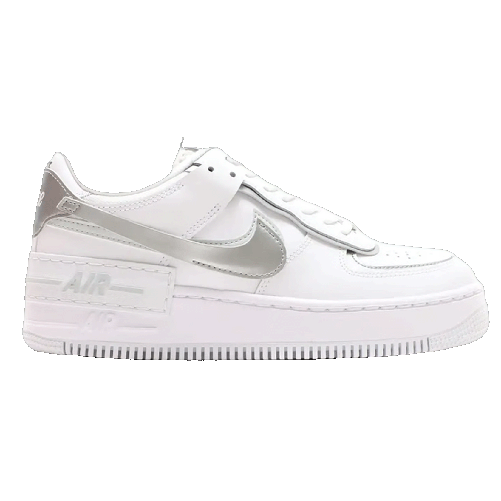 Nike Air Force 1 Low Shadow White Pure Platinum Metallic Silver (W)