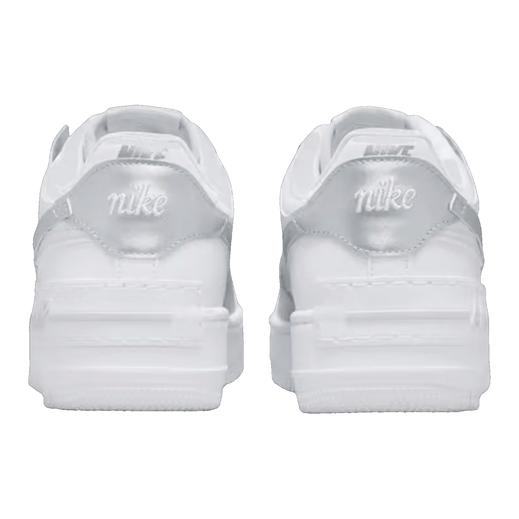 Nike Air Force 1 Low Shadow White Pure Platinum Metallic Silver (W) Back
