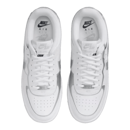 Nike Air Force 1 Low Shadow White Pure Platinum Metallic Silver (W) Oben