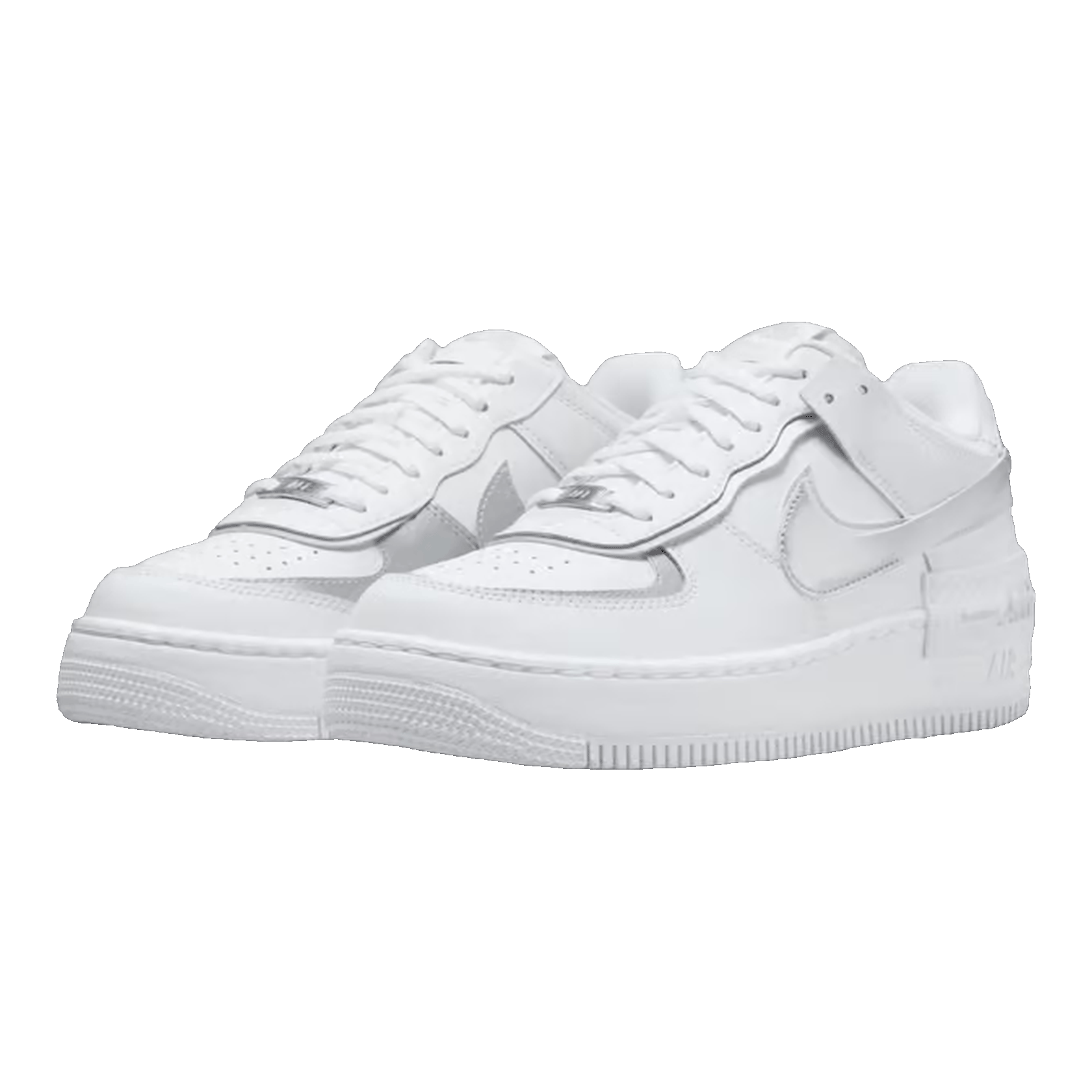 Nike Air Force 1 Low Shadow White Pure Platinum Metallic Silver (W) Side