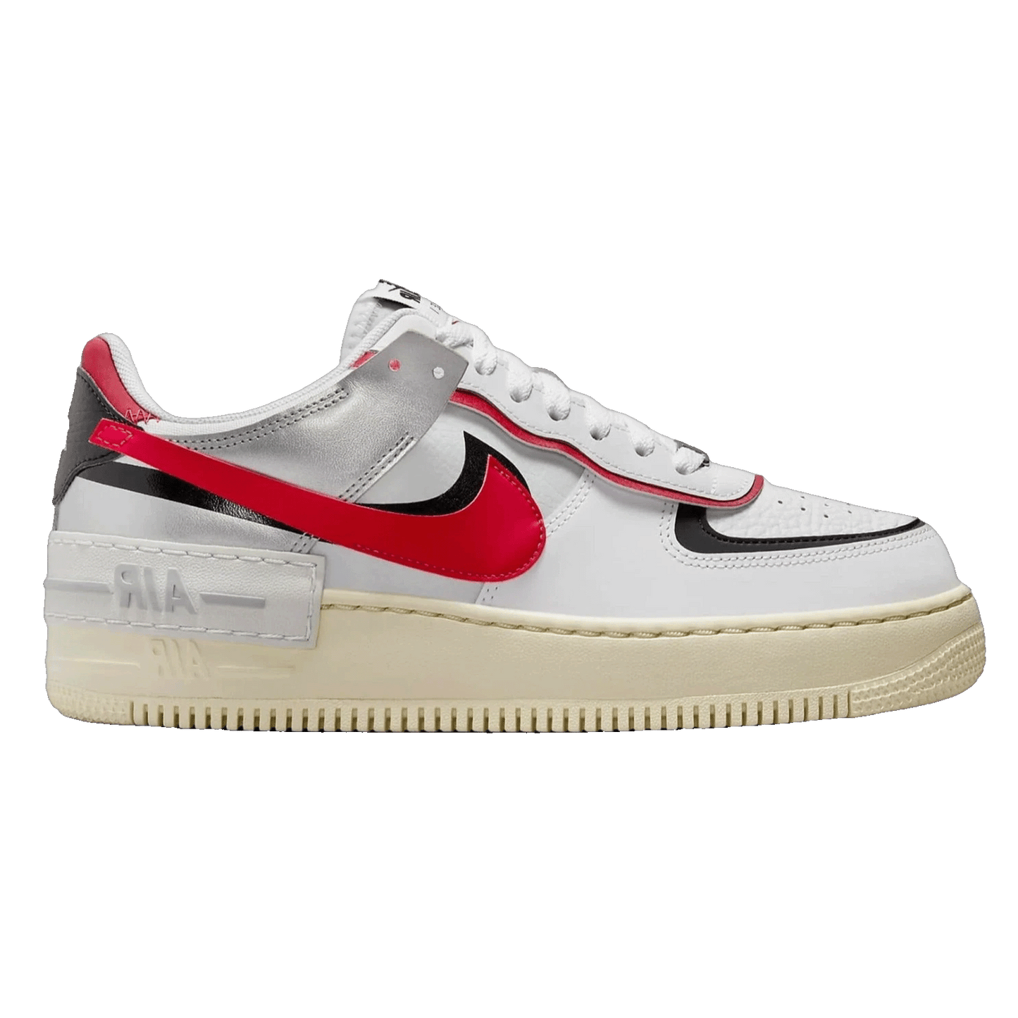 Nike Air Force 1 Low Shadow White Silver Gym Red (W)
