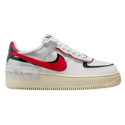 Nike Air Force 1 Low Shadow White Silver Gym Red (W)